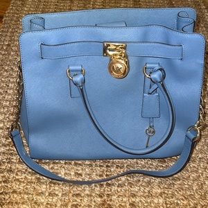 Michael kors cornflower blue Hamilton bag